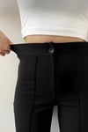 Kadın Yüksek Bel Toparlayıcı ispanyol Paça Çımalı Pantolon 5005