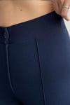 Kadın Yüksek Bel Toparlayıcı ispanyol Paça Çımalı Pantolon 5005
