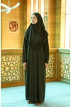 Tek Parça Boydan Namaz Elbisesi Haki