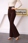 TREND TOPARLAYICI ÖN ÜTÜ İZ DETAYLI TAYT PANTOLON
