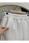 Zayna Bol Paça Çımalı Skuba Dalgıç Pantolon-MT3555 Kahve