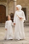 Kız Çocuk İcazet Elbisesi Meryem Model Beyaz - Betül Akbay