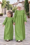 keten-elbise-huma-model-uzun-tesettur-elbise-mint-yesili