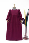 Hüma Model bordo kız çocuk tesettür elbise