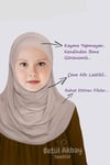 Kız Çocuk Pratik Başörtü Pamuklu Meryem Model Bej