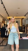 Baggy bermuda tensel kot şort