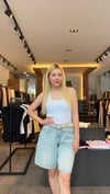 Baggy bermuda tensel kot şort