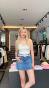 Mini jean şort etek