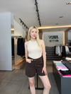Tensel kumaş şort