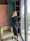 Yüksek Bel Pileli Premium Pantolon Lacivert