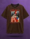Acid Bath Tasarımlı Kahverengi Tişört