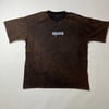 CHOES Oversize Asid Wash Tshirt - Koyu Kahve