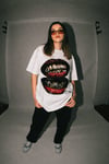 Grilz Baskılı Oversize T-shirt