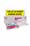 DOLPHİN Pudrasız Vinil Muayene Eldiveni 100 lü 10 Paket