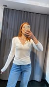 Düğmeli dilvin body