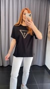 Gues Taşlı Tshirt
