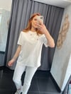 İpkyl Ajurlu Çiçekli Tshirt