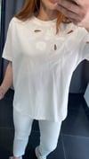 İpkyl Ajurlu Çiçekli Tshirt