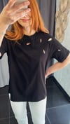 İpkyl Ajurlu Çiçekli Tshirt