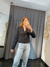 Kısa Siyah Blazer Ceket
