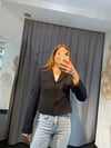 Kısa Siyah Blazer Ceket