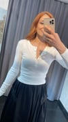 Önü Çıtçıtlı Crop