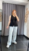 Siyah Dantel Yelek