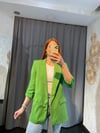 Yeşil Kısa Blazer Ceket