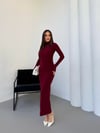 KADIN BÜZGÜ DETAYLI SANDY ELBİSE