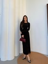 KADIN TOKA DETAYLI SANDY ELBİSE