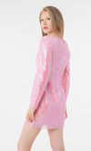 Pixie Cut Out Mini Payet Zincir Detaylı Elbise