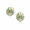 Blue Seashell Küpe