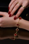 Cleef Bilezik Bordo
