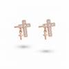 Mini Haç Küpe Rose Gold