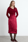 Bordo Elira Drapeli Bluz