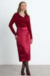 Bordo Elira Drapeli Bluz