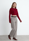 Bordo Kael Crop Bluz