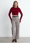 Bordo Kael Crop Bluz