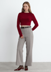 Bordo Kael Crop Bluz