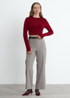 Bordo Kael Crop Bluz