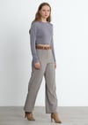 Füme Reign Boru Paça Casual Pantolon