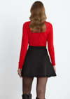 Kırmızı Kael Crop Bluz