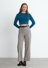Mavi Kael Crop Bluz