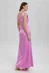 Pembe Elara Saten Elbise