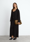 Siyah Liora İkili Set – Elbise & Cape