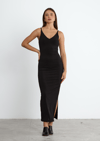 Siyah Liora İkili Set – Elbise & Cape