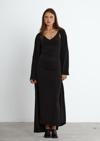Siyah Liora İkili Set – Elbise & Cape