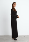 Siyah Liora İkili Set – Elbise & Cape