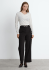 Siyah Reign Boru Paça Casual Pantolon
