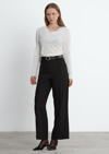 Siyah Reign Boru Paça Casual Pantolon